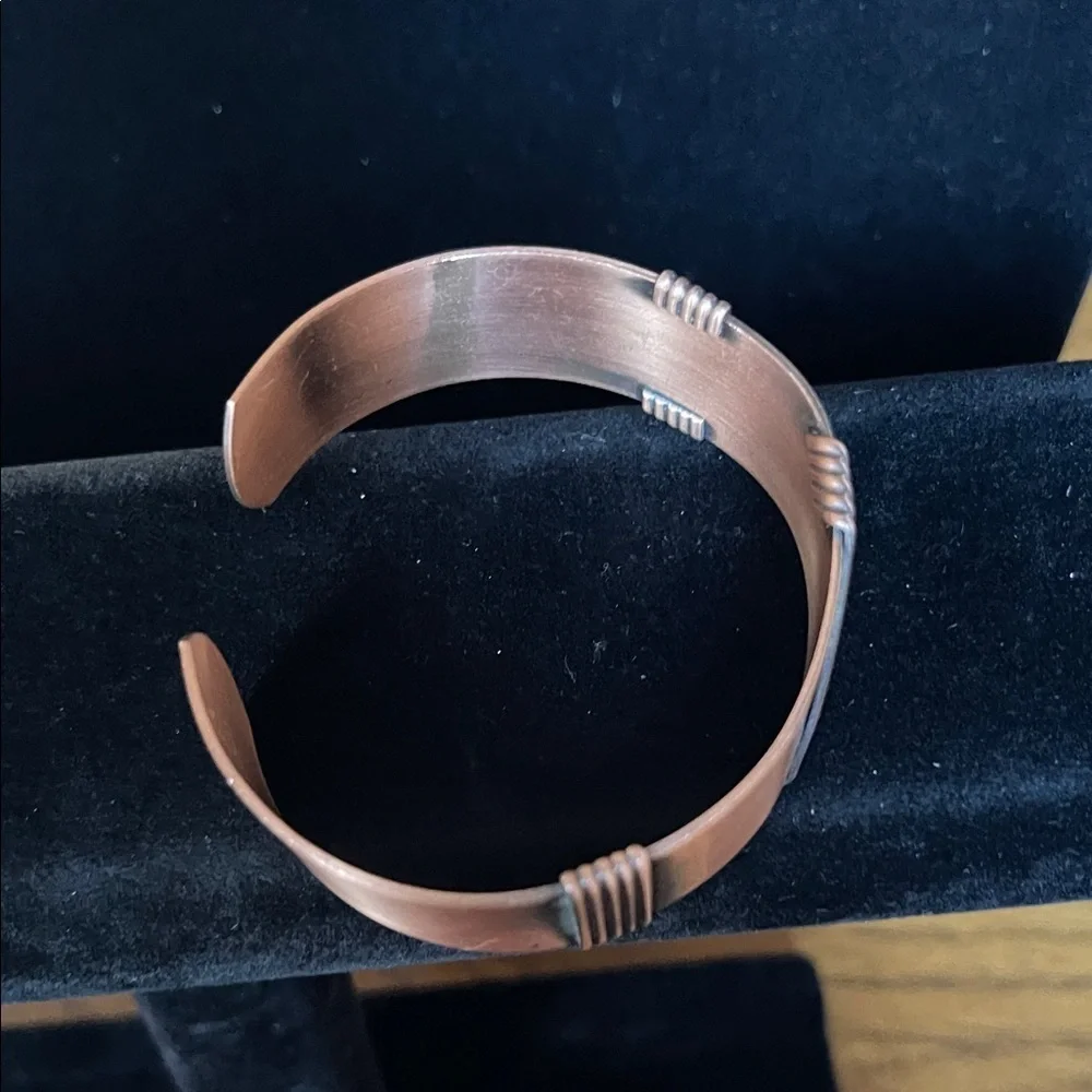 Sophisticated Copper and Black Bracelet